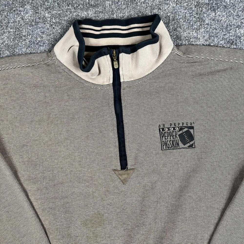 Gear Pullover Mens Size XL Beige 1/4 Zip Mock Neck Casual Lightweight‎ Sweater